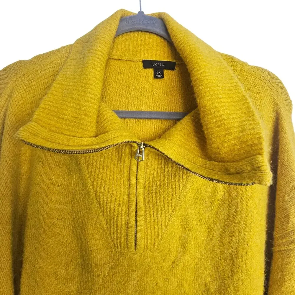 J. Crew Womens Wool Alpaca Pullover Sweater Plus Size 2X Preppy Cottagecore